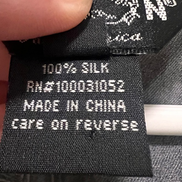 Citron Santa Monica Silk Blouse flower Asian inspired print fabric tunic - Picture 5 of 10